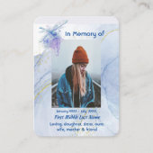 Memorial Keepsake Memorial Dragonfly  名刺 (正面)