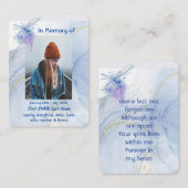 Memorial Keepsake Memorial Dragonfly  名刺 (正面/裏面)