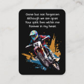 Memorial Keepsake  Motocross Motorcycle Racing  名刺 (正面)