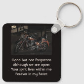 Memorial Keepsake Motorcycle Biker キーホルダー (裏面)