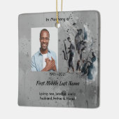 Memorial Keepsake Music Jazz Band セラミックオーナメント (左)