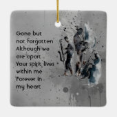 Memorial Keepsake Music Jazz Band セラミックオーナメント (裏面)