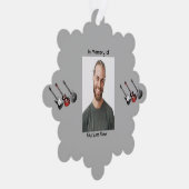 Memorial Keepsake Musician Guitar Music オーナメントカード (右)