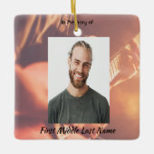 Memorial Keepsake Musician Piano Guitar セラミックオーナメント (正面)