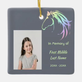 Memorial Keepsake Pastel Horse Art セラミックオーナメント