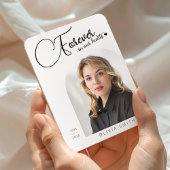 Memorial Keepsake Photo Elegant Minimalist Funeral マグネット