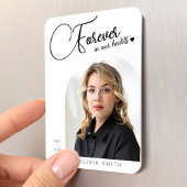 Memorial Keepsake Photo Elegant Minimalist Funeral マグネット