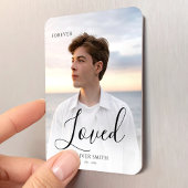 Memorial Keepsake Photo Minimalist Forever Loved マグネット