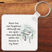 Memorial Keepsake Photo Prayer Piano Musician キーホルダー (裏面)