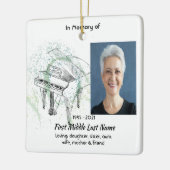 Memorial Keepsake Photo Prayer Piano Musician セラミックオーナメント (左)