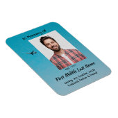 Memorial Keepsake Pilot Airplane Flying マグネット (右側)