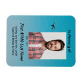 Memorial Keepsake Pilot Airplane Flying マグネット (横)