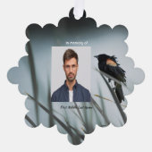 Memorial Keepsake  Red-wing Blackbird オーナメントカード (正面)