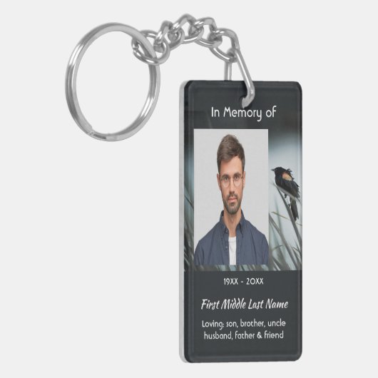  Memorial Keepsake  Red-wing Blackbird キーホルダー (正面左)