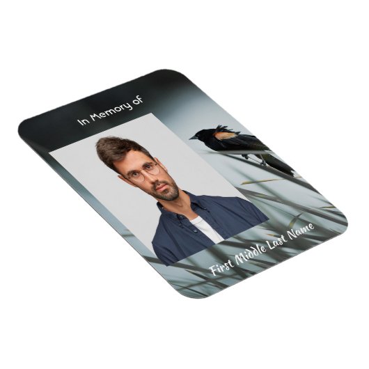  Memorial Keepsake  Red-wing Blackbird マグネット (右側)