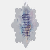 Memorial Keepsake  Remembrance Wolf オーナメントカード (右)