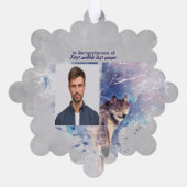 Memorial Keepsake  Remembrance Wolf オーナメントカード (裏面)