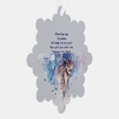 Memorial Keepsake Remembrance Wolf オーナメントカード (右)