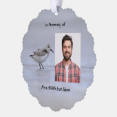  Memorial Keepsake Sandpiper Shore Bird  オーナメントカード (左)
