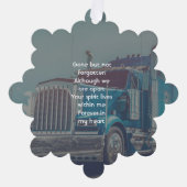  Memorial Keepsake Semi Truck Trailer オーナメントカード (正面)