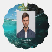 Memorial Keepsake Service Deep Sea Diving Diver オーナメントカード (正面)