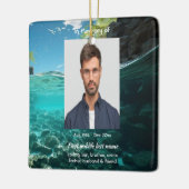 Memorial Keepsake Service Deep Sea Diving Diver セラミックオーナメント (左)