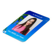 Memorial Keepsake Tropical Beach Exotic マグネット (左側)