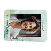 Memorial Keepsake  Watercolor Foliage  マグネット (横)