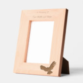 Memorial Keepsake Watercolor Owl Bird レーザー彫刻フレーム (左)