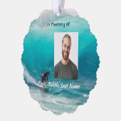 Memorial Keepsake  Wave Surfer Water オーナメントカード (左)