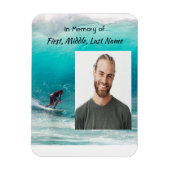 Memorial Keepsake Wave Surfer Water マグネット (縦)