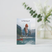 Memorial Keepsake Wilderness Lake Canoe 名刺 (スタンド正面)