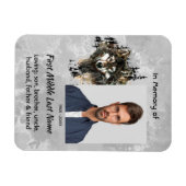 Memorial Keepsake Wolf Wolves Animal art マグネット (横)