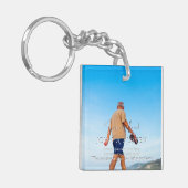 Memorial Keychain Personalized Keepsake キーホルダー (正面左)