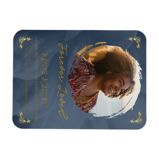 Memorial Magnet – Personalized Tribute Keepsake マグネット (横)