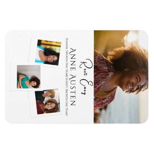 Memorial Magnet – Personalized Tribute Keepsake マグネット (横)