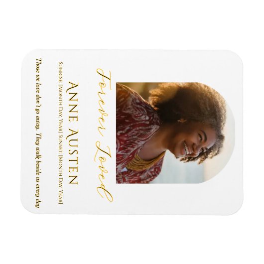 Memorial Magnet – Personalized Tribute Keepsake マグネット (横)