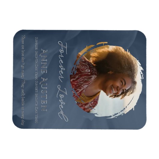 Memorial Magnet – Personalized Tribute Keepsake マグネット (横)