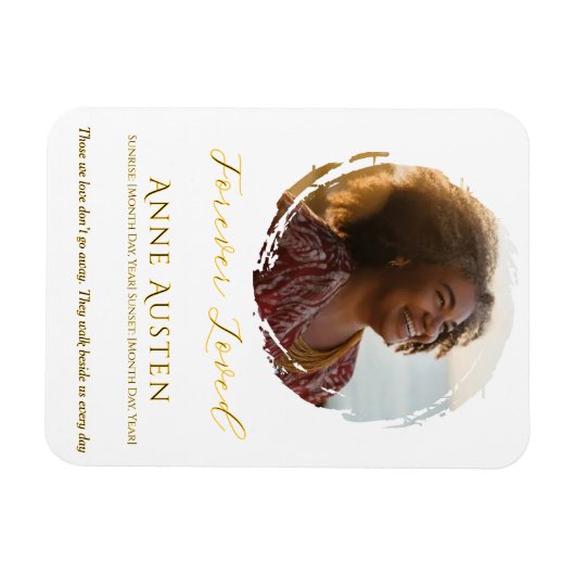 Memorial Magnet – Personalized Tribute Keepsake マグネット (横)
