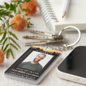 Memorial Memory Card Father Son Fishing Fisherman キーホルダー (正面右)