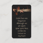 Memorial Memory Card Music Guitar  名刺 (裏面)