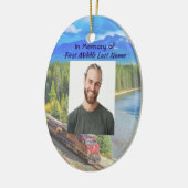 Memorial Memory Card Train Rail Tram Railway セラミックオーナメント (左)