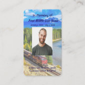 Memorial Memory Card Train Rail Tram Railway 名刺 (正面)