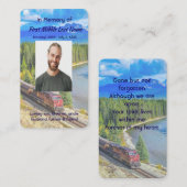 Memorial Memory Card Train Rail Tram Railway 名刺 (正面/裏面)