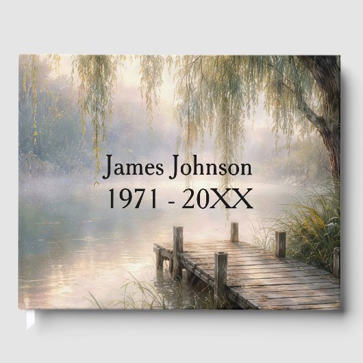 Memorial Misty Lake Dock with Willow Tree ゲストブック (正面)