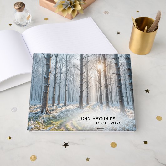 Memorial Morning Sunshine in Frosty Forest ゲストブック (正面見開き)