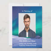 Memorial Northern Lights Aurora Borealis 招待状 (正面)