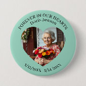 Memorial or Vigil Keepsake | Forever in our Hearts 缶バッジ (正面)