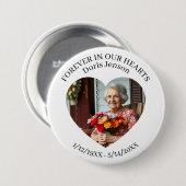 Memorial or Vigil Keepsake | Forever in our Hearts 缶バッジ (正面&裏面)