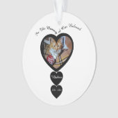 Memorial Photo Cat, Name, Hearts, replaceable,  オーナメント (正面)